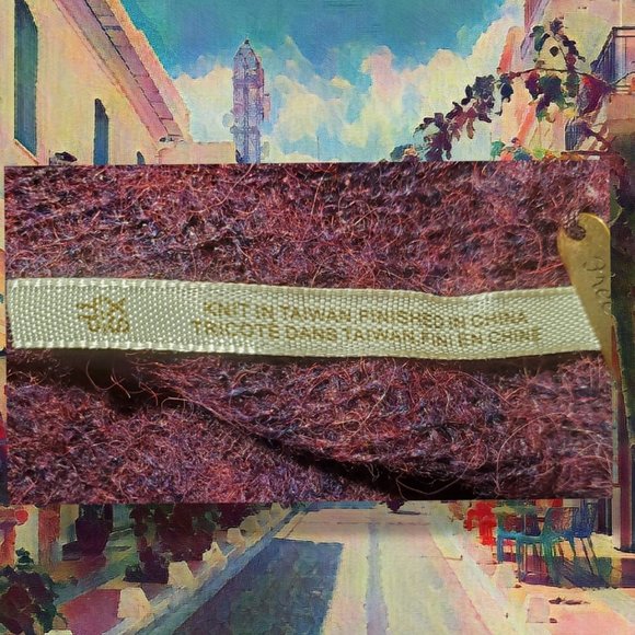 Free People dark purple Alpaca Cowl neck pullover sweater, size XS - Picture 4 of 6